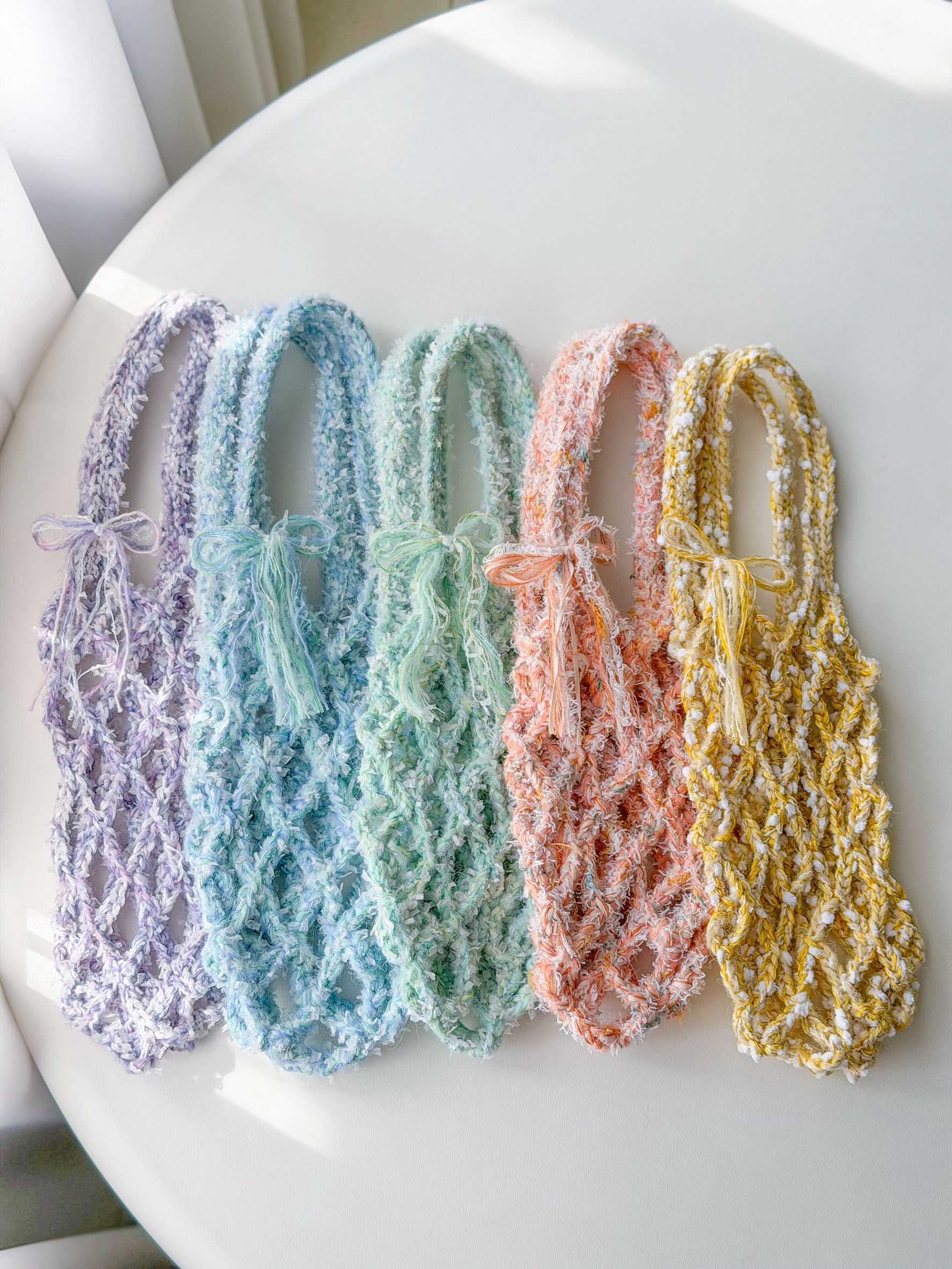 嘉年華 飲料提袋 手工編織 編織飲料提袋 環保提袋 飲料杯套 毛線提袋 冰霸杯提袋