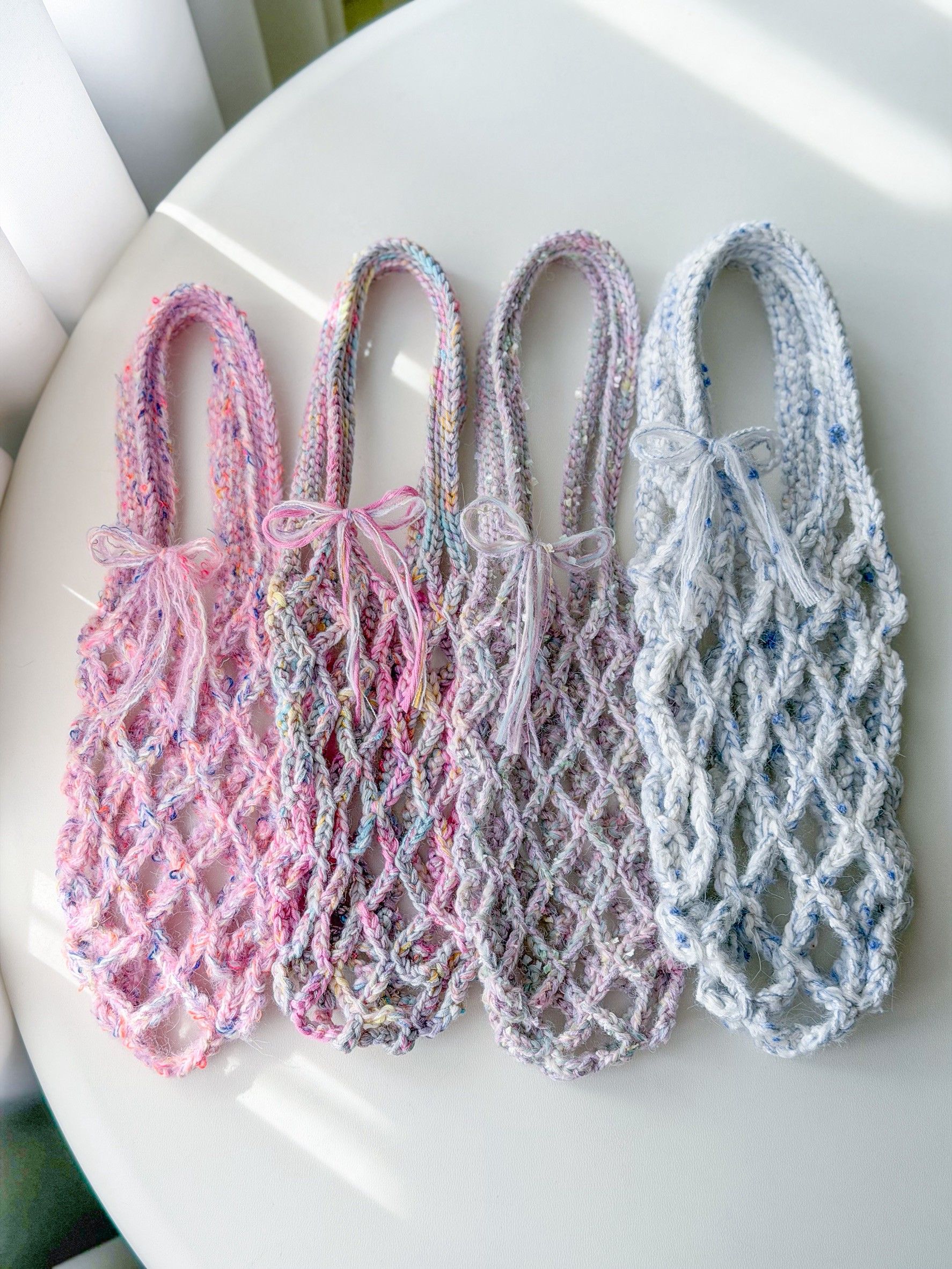 嘉年華 飲料提袋 手工編織 編織飲料提袋 環保提袋 飲料杯套 毛線提袋 冰霸杯提袋