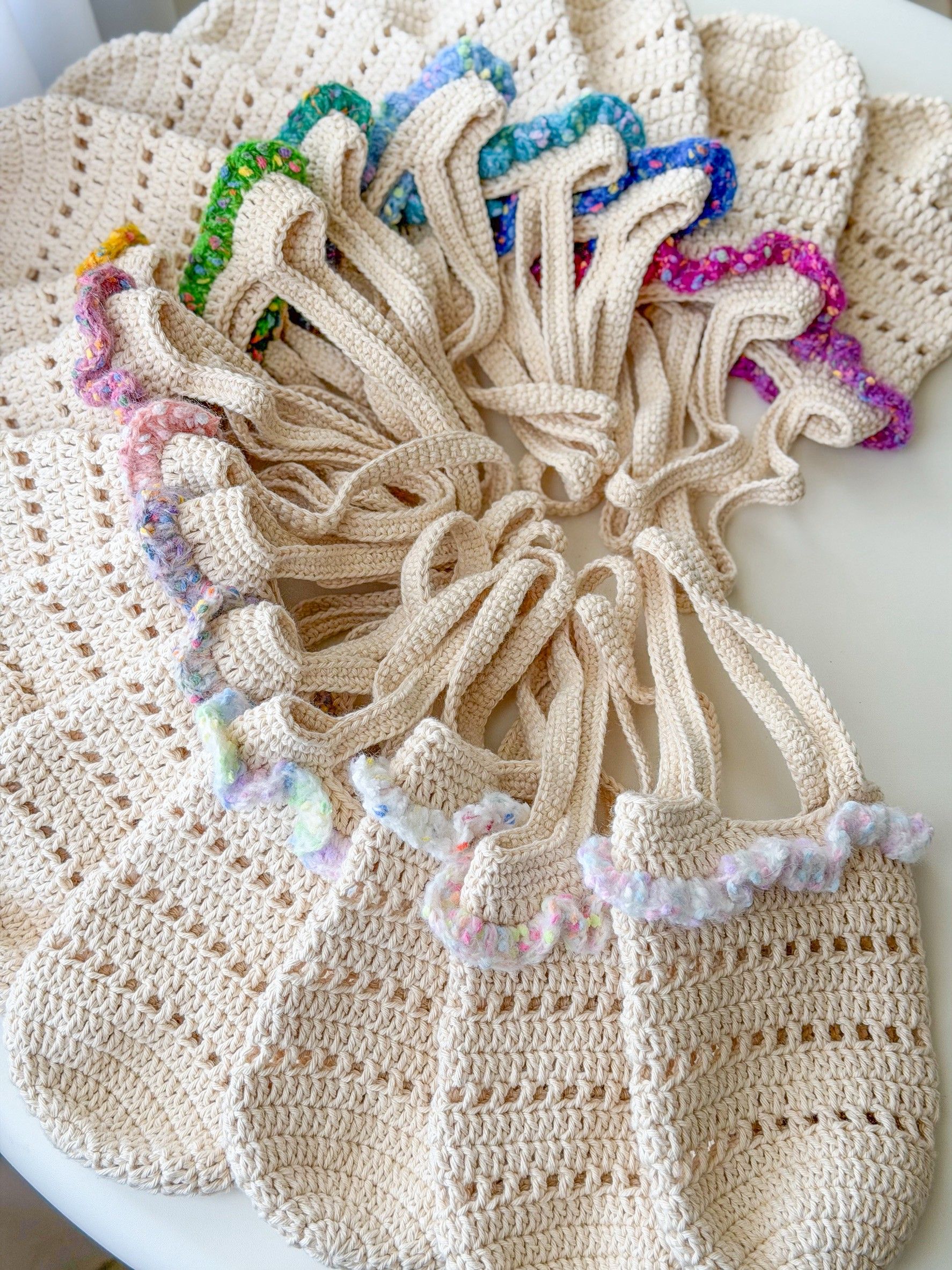 糖果裙擺 編織飲料提袋 飲料提袋 手工編織 環保提袋 飲料杯套 毛線提袋 冰霸杯提袋 手機包 小提袋