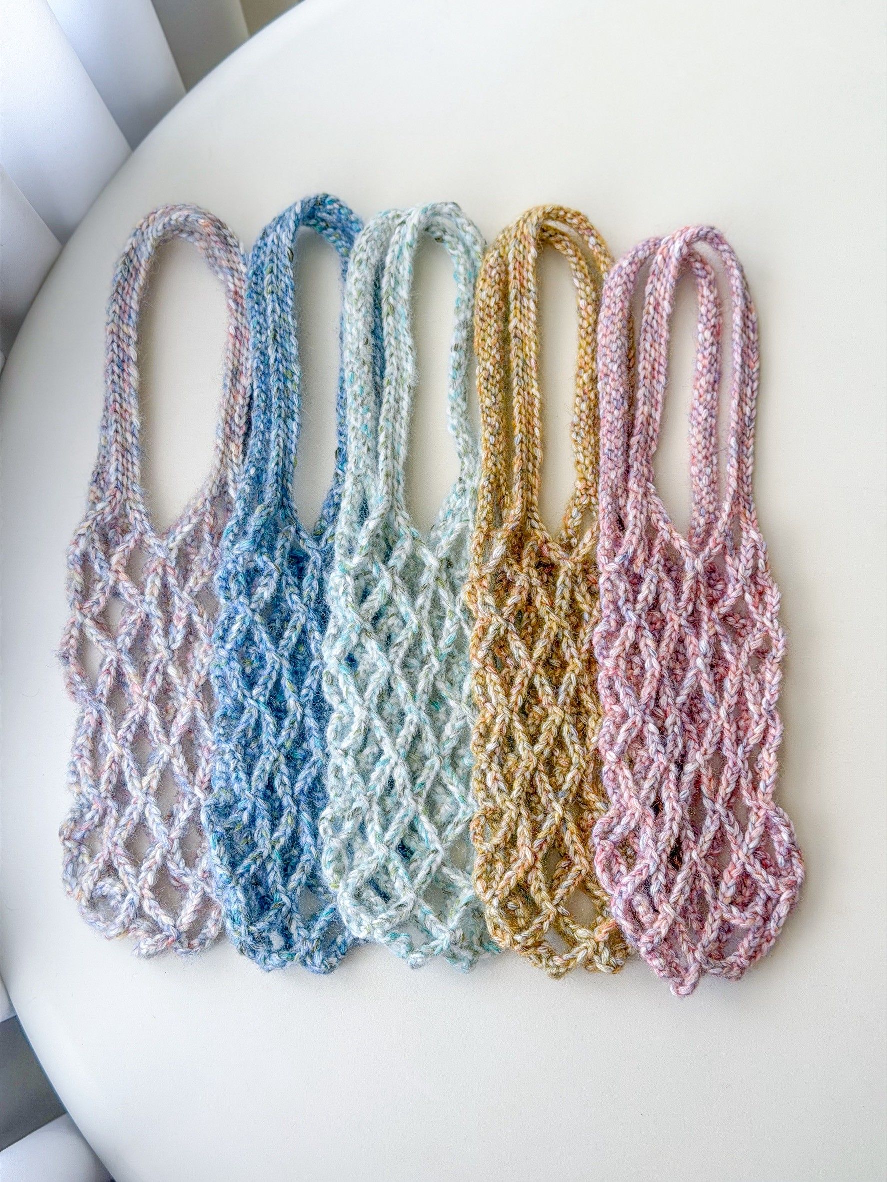 現貨 油畫花園 編織飲料提袋 飲料提袋 手工編織 環保提袋 飲料杯套 毛線提袋 冰霸杯提袋