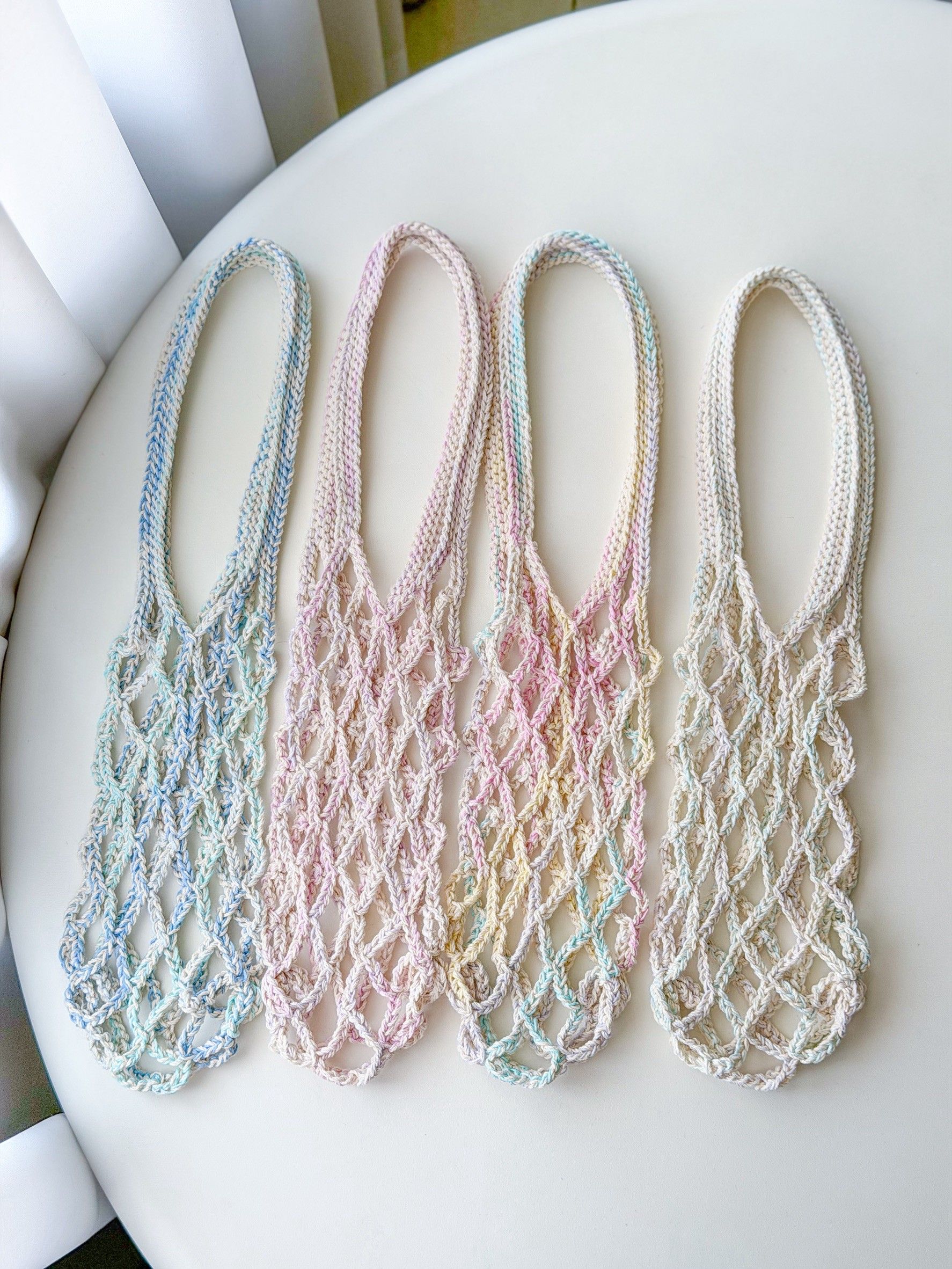 繽紛奶昔 編織飲料提袋 飲料提袋 手工編織 環保提袋 飲料杯套 毛線提袋 冰霸杯提袋