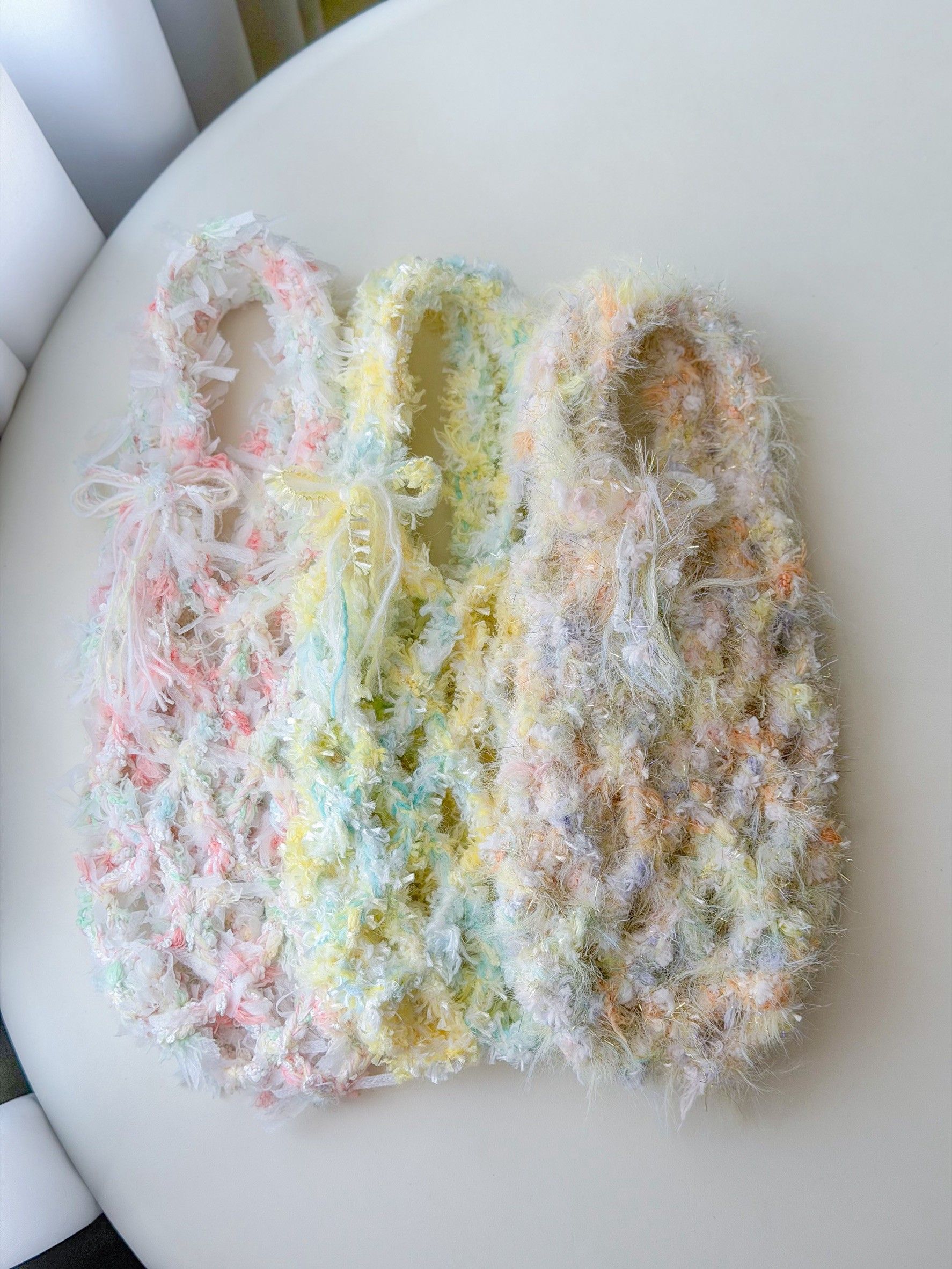 嘉年華 飲料提袋 手工編織 編織飲料提袋 環保提袋 飲料杯套 毛線提袋 冰霸杯提袋