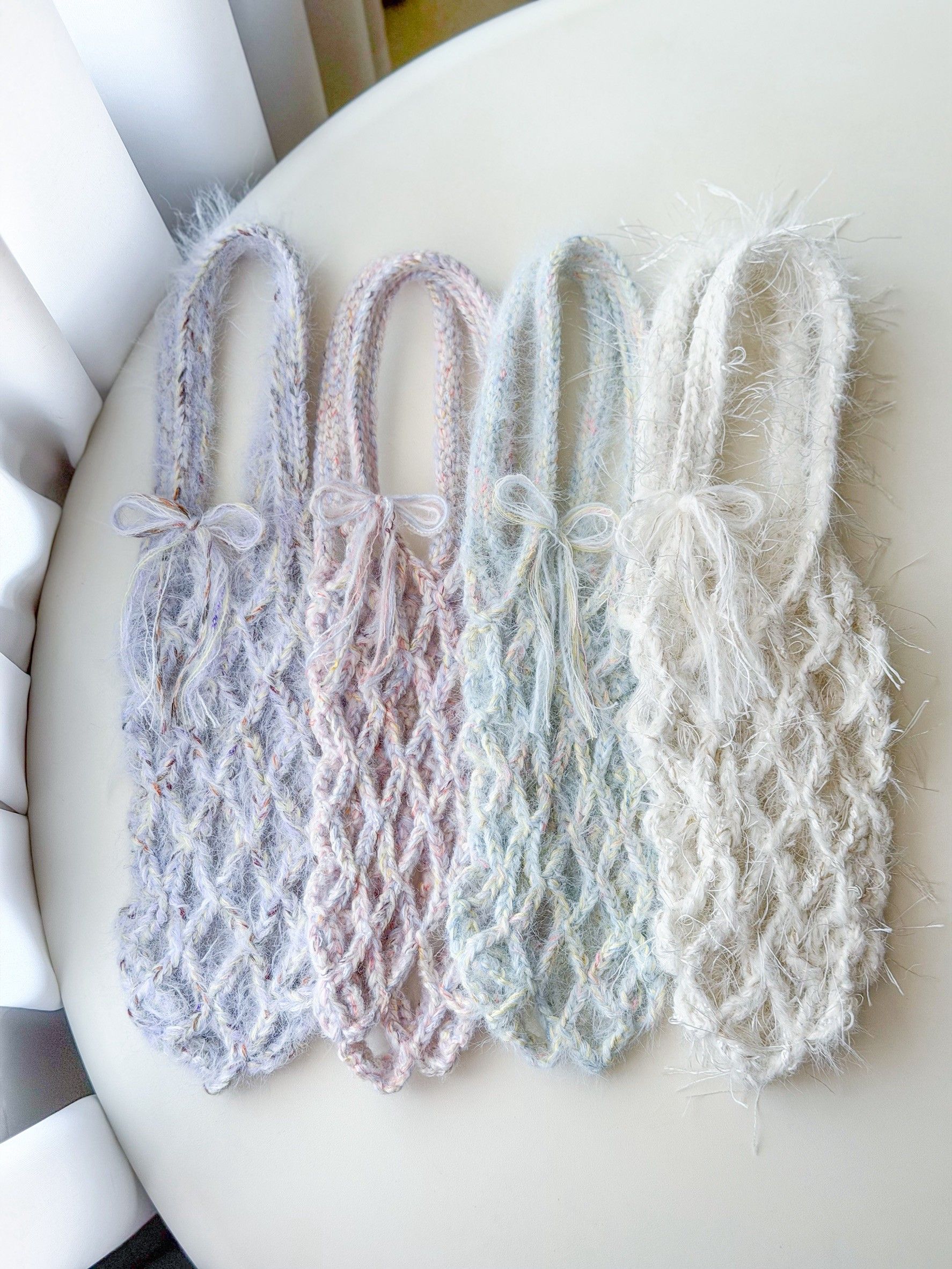 嘉年華 飲料提袋 手工編織 編織飲料提袋 環保提袋 飲料杯套 毛線提袋 冰霸杯提袋