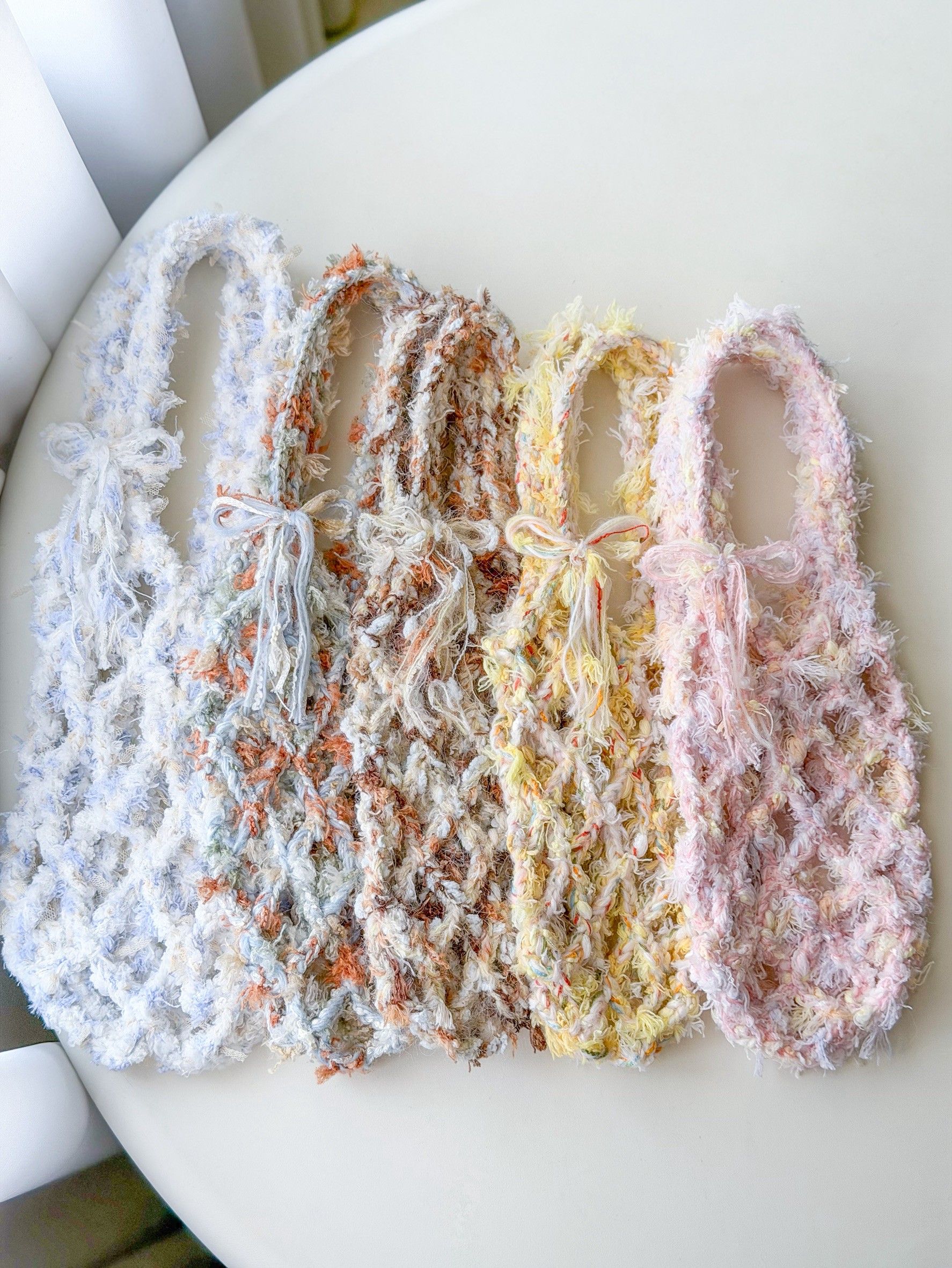 嘉年華 飲料提袋 手工編織 編織飲料提袋 環保提袋 飲料杯套 毛線提袋 冰霸杯提袋