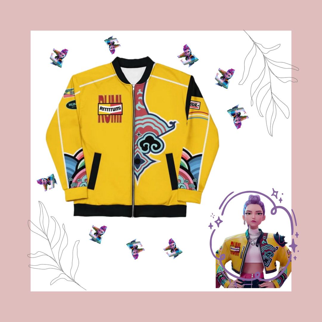 電影裡的角色穿著現實版-Mira短版T/Rumi黃色夾克