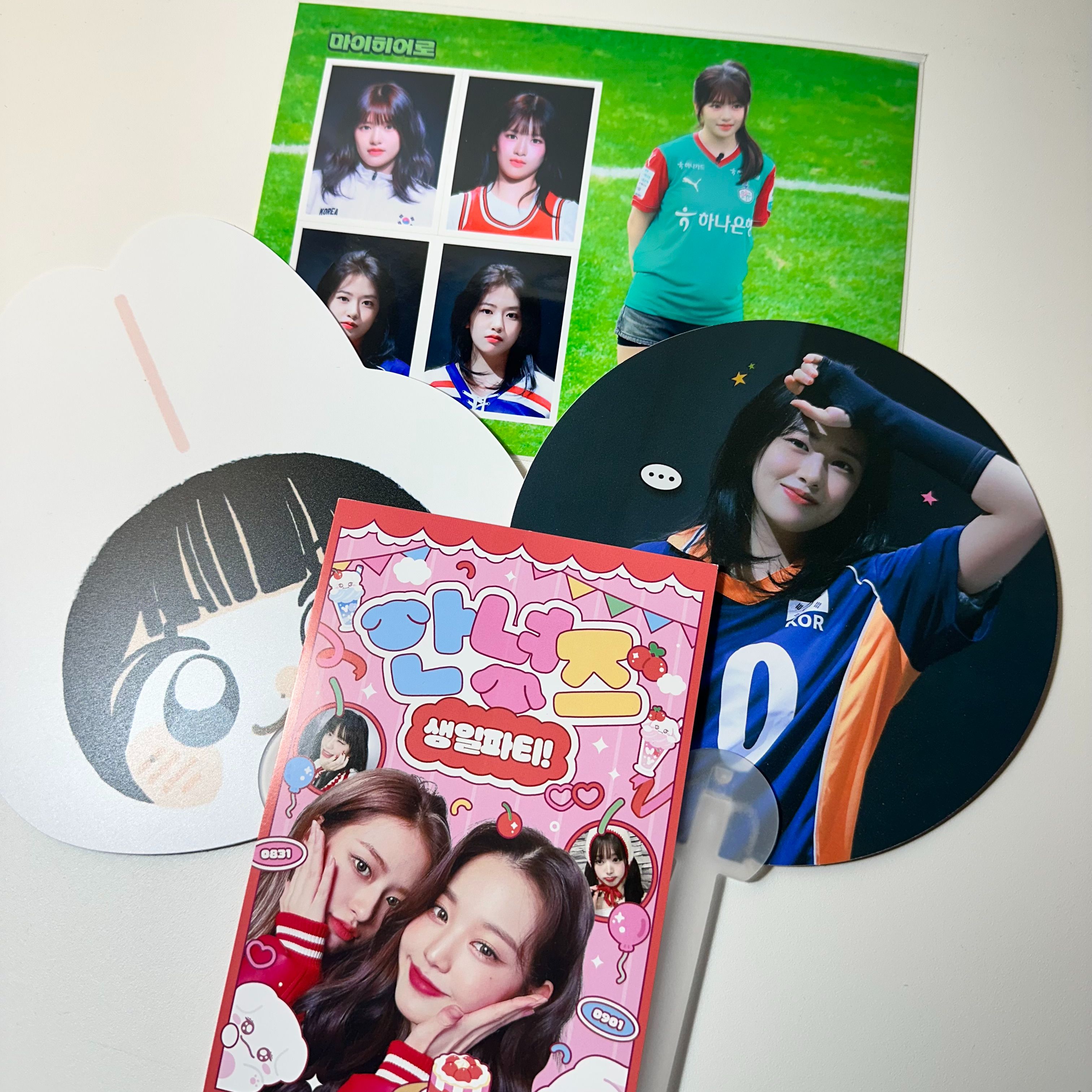 Want+Last Pang一番賞照片扇子組