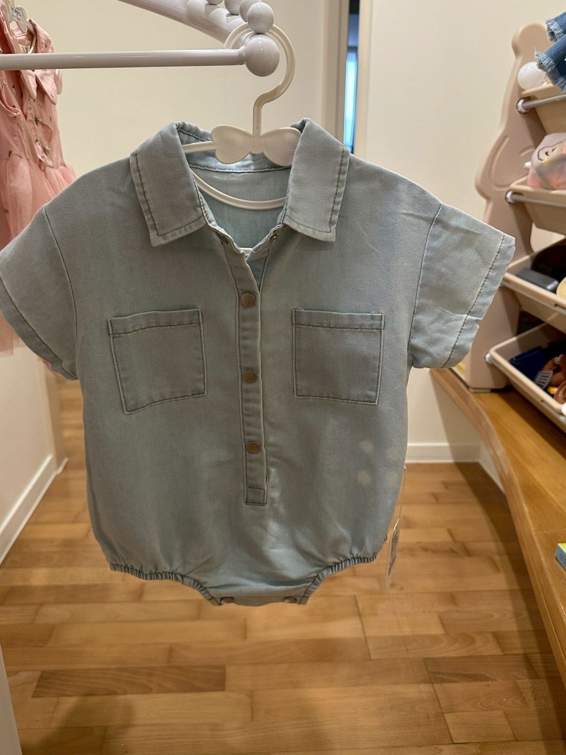 👖短袖牛仔包屁衣 到貨啦！