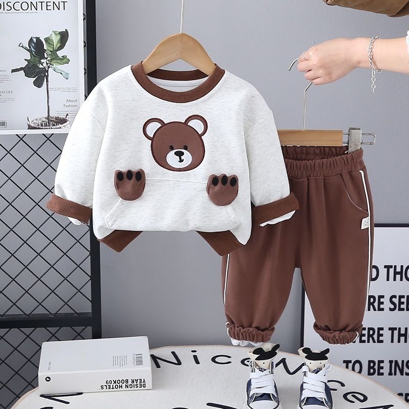 【現貨上架🐰🐻】小兔小熊口袋衛衣套裝來囉！