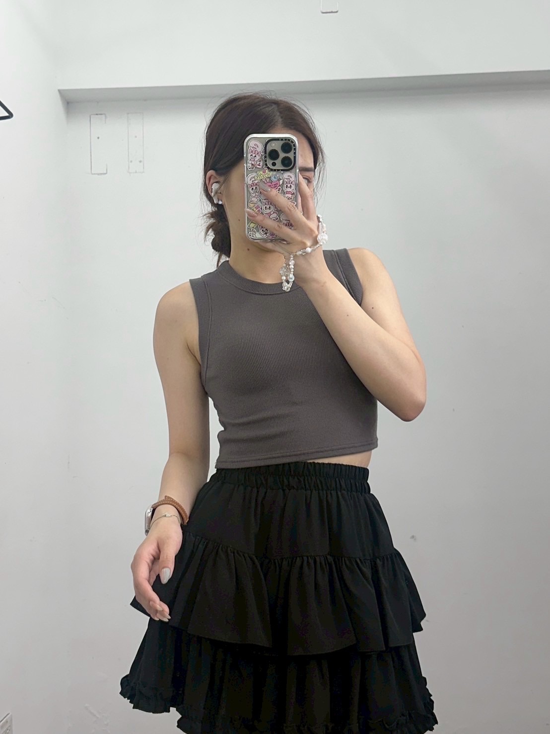 「廠商自訂款」坑條短版背心