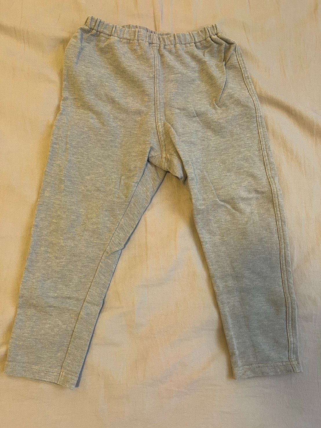 全國 Uniqlo BABY棉質寬版內搭褲100碼淺藍牛仔色