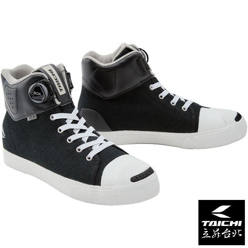 RS TAICHI 內層防水高透氣車靴 RSS011 BOA免綁鞋帶 帆布黑白【現貨＋預購｜立昇台北】