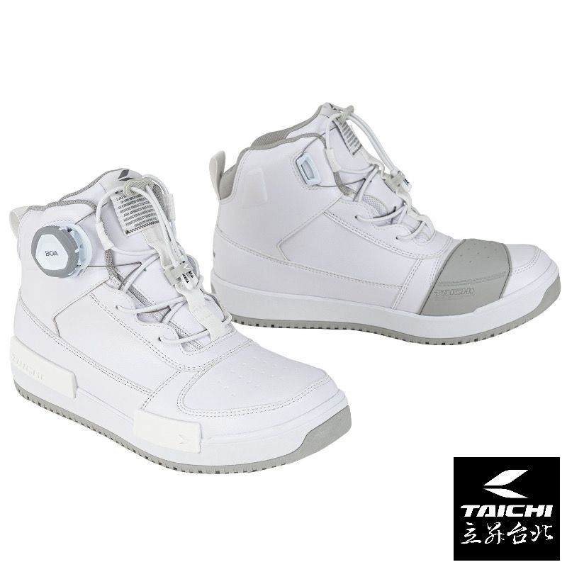 RS TAICHI 內層防水高透氣車靴 RSS014 014 BOA免綁鞋帶 白【現貨＋預購｜立昇台北】