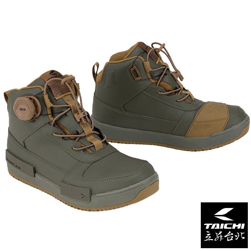 RS TAICHI 內層防水高透氣車靴 RSS014 014 BOA免綁鞋帶 軍綠【現貨＋預購｜立昇台北】