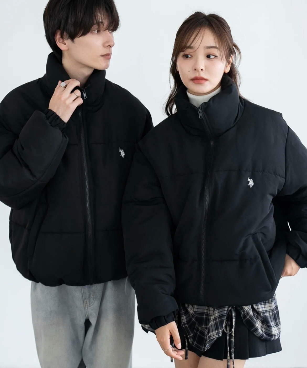 預購 U.S. POLO ASSN. 日本限定 小Logo 立領 羽絨外套 防寒 拉繩