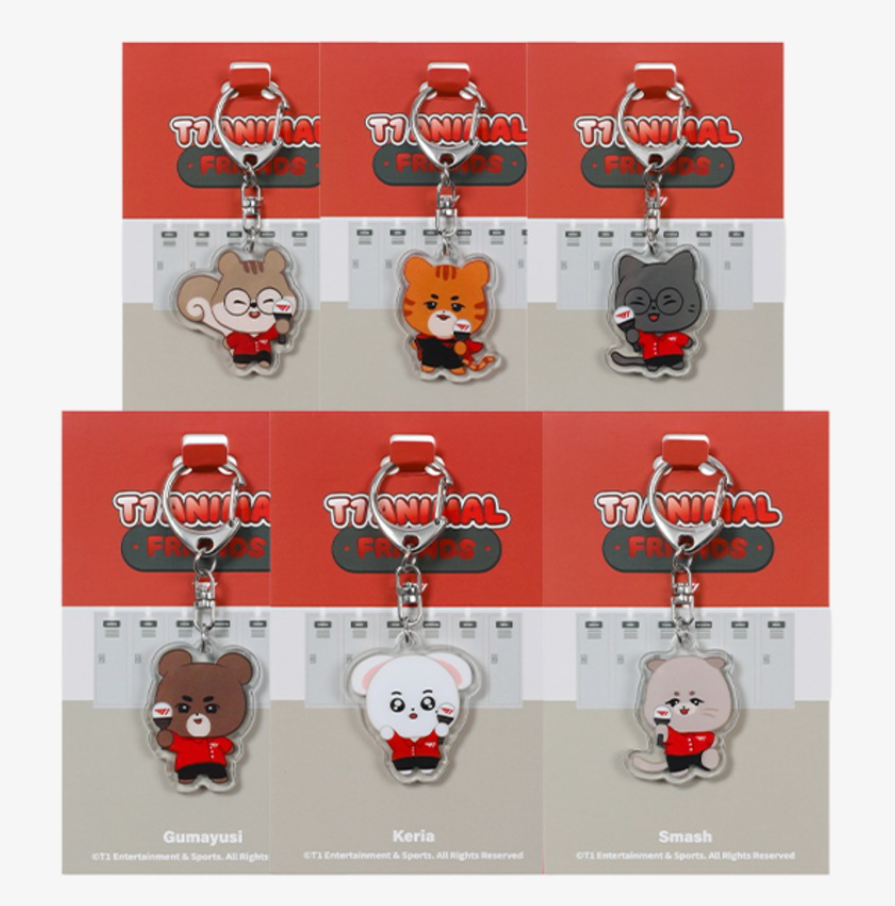 T1 Animal Friends Acrylic Keychain