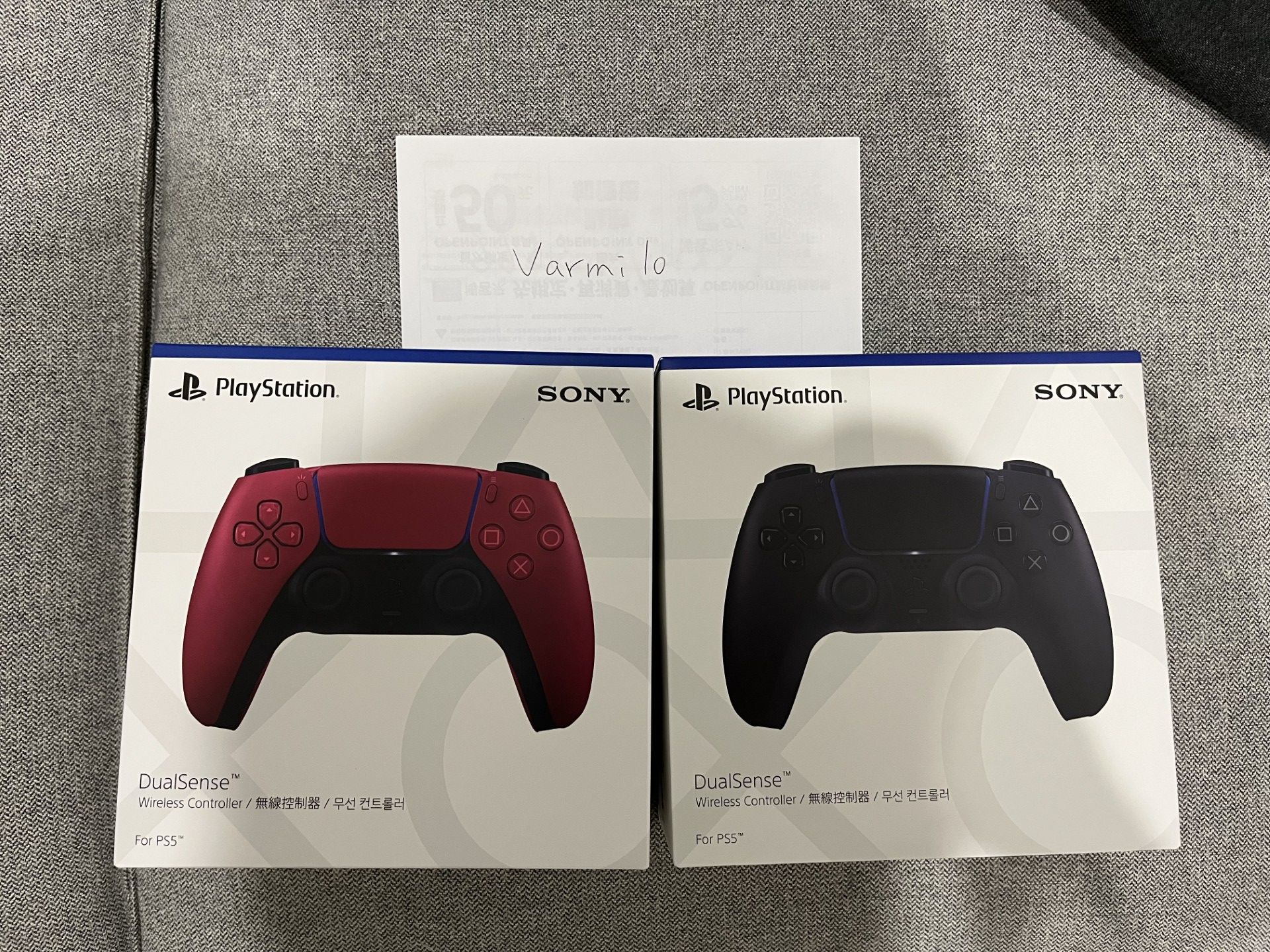 全新PS5 DualSense手把 黑/紅