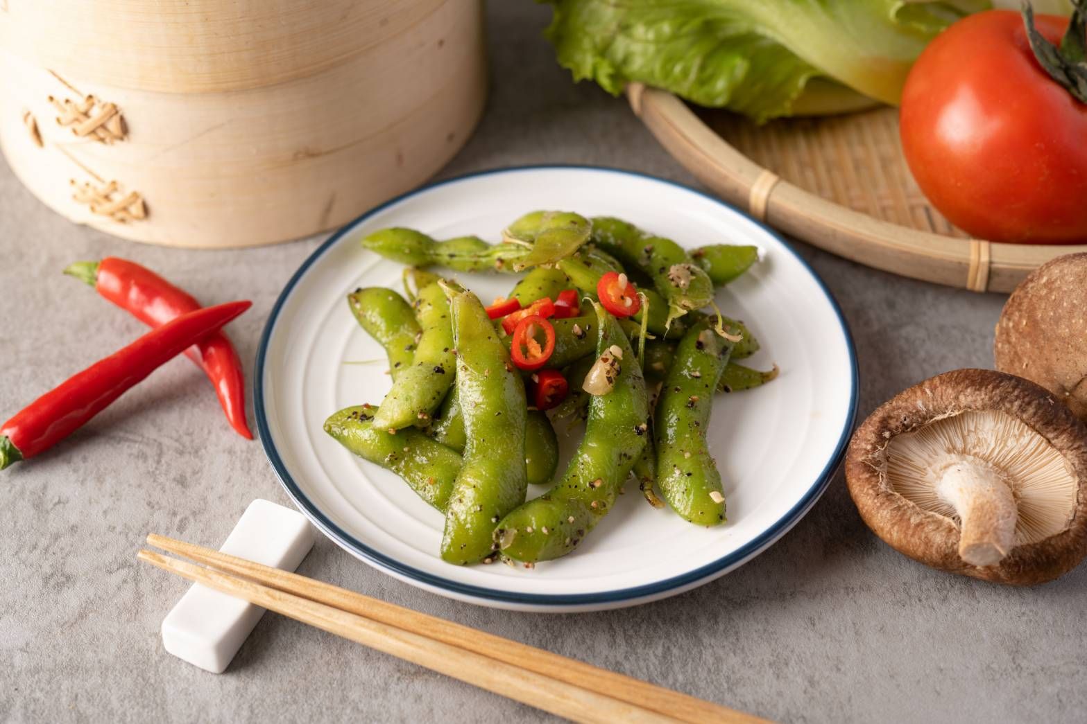 蒜味毛豆