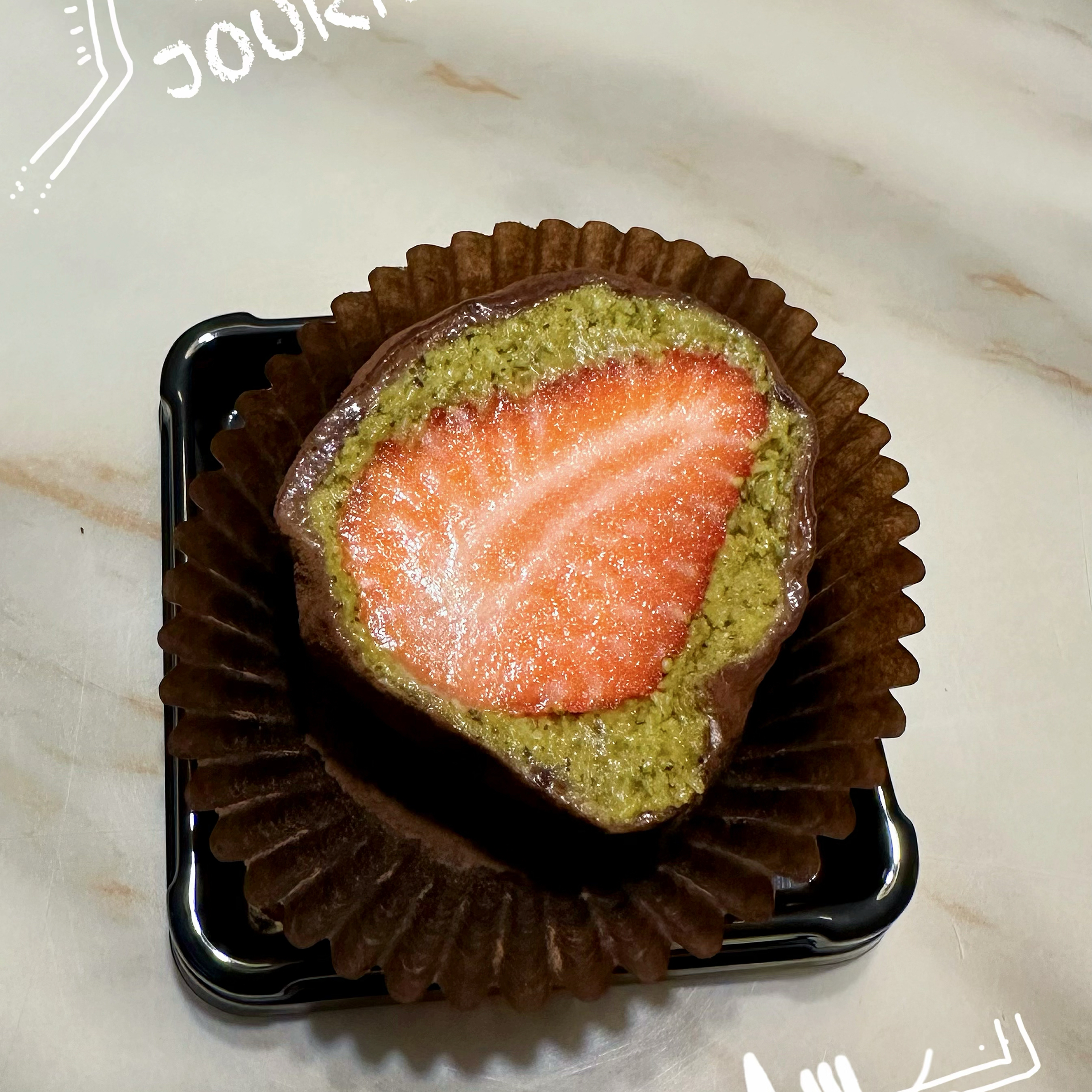 草莓杜拜巧克力Q餅🎁