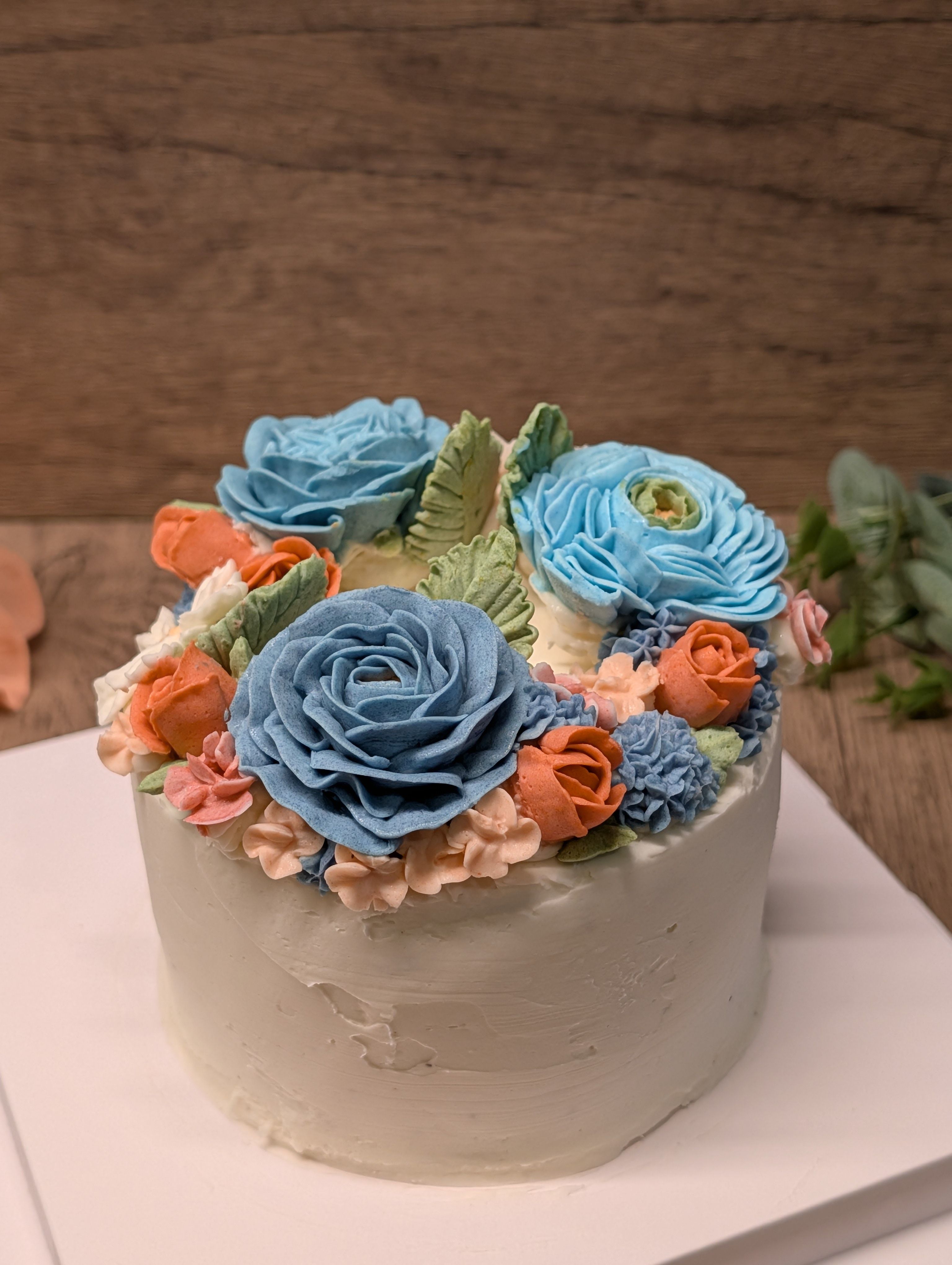 四吋客製化蛋糕__花圈型