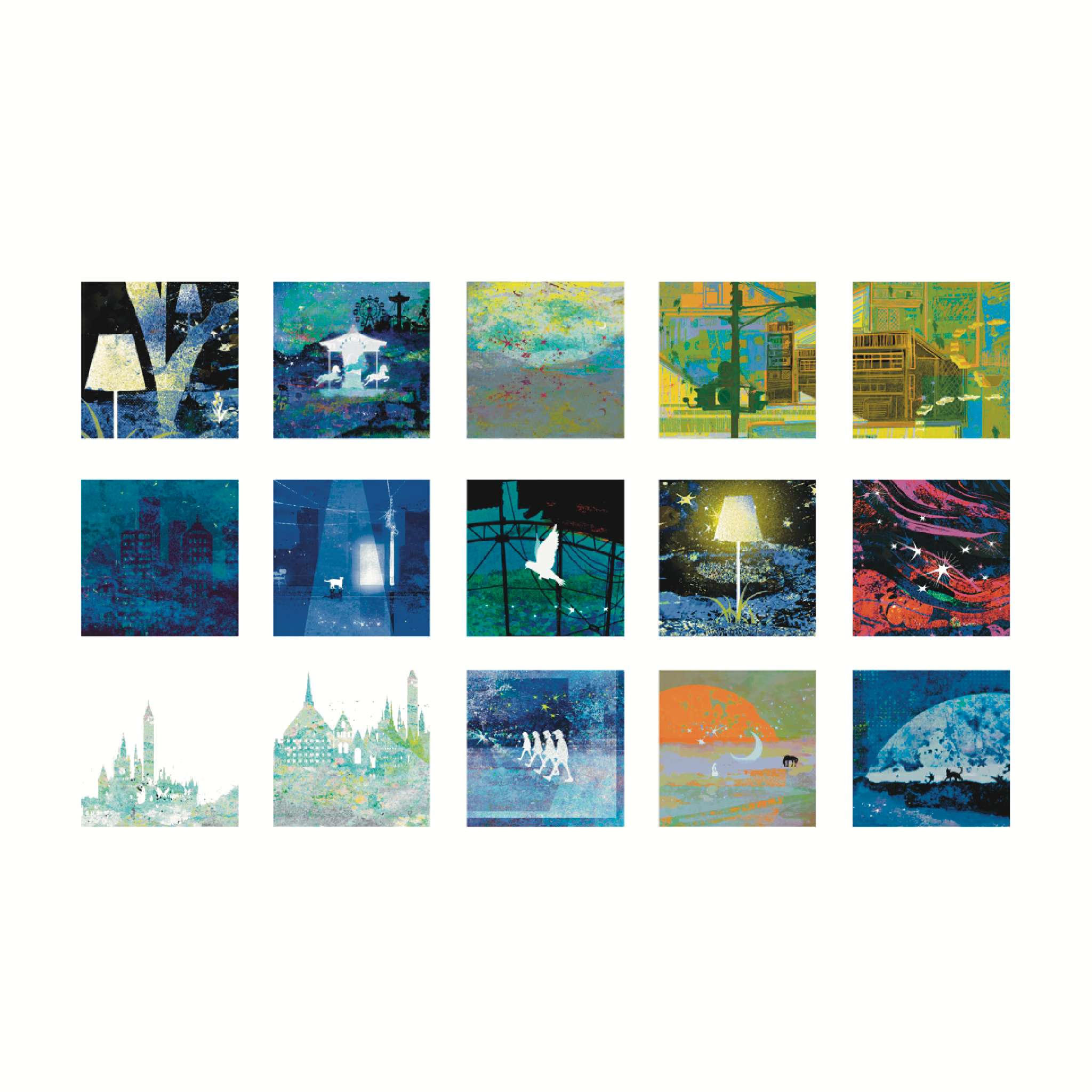 夢境剪影手帳貼紙