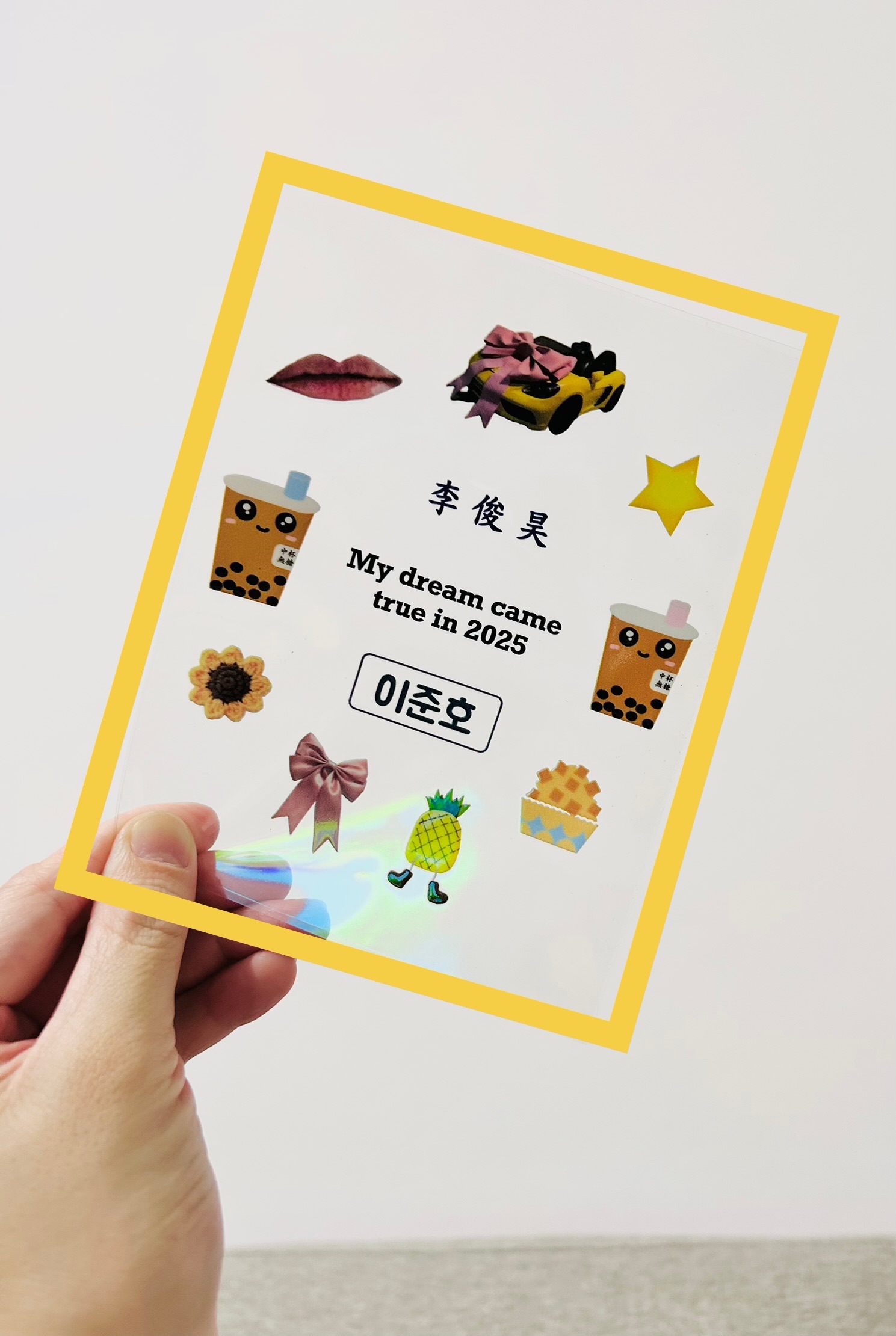 紀念圖案水晶轉印貼紙
