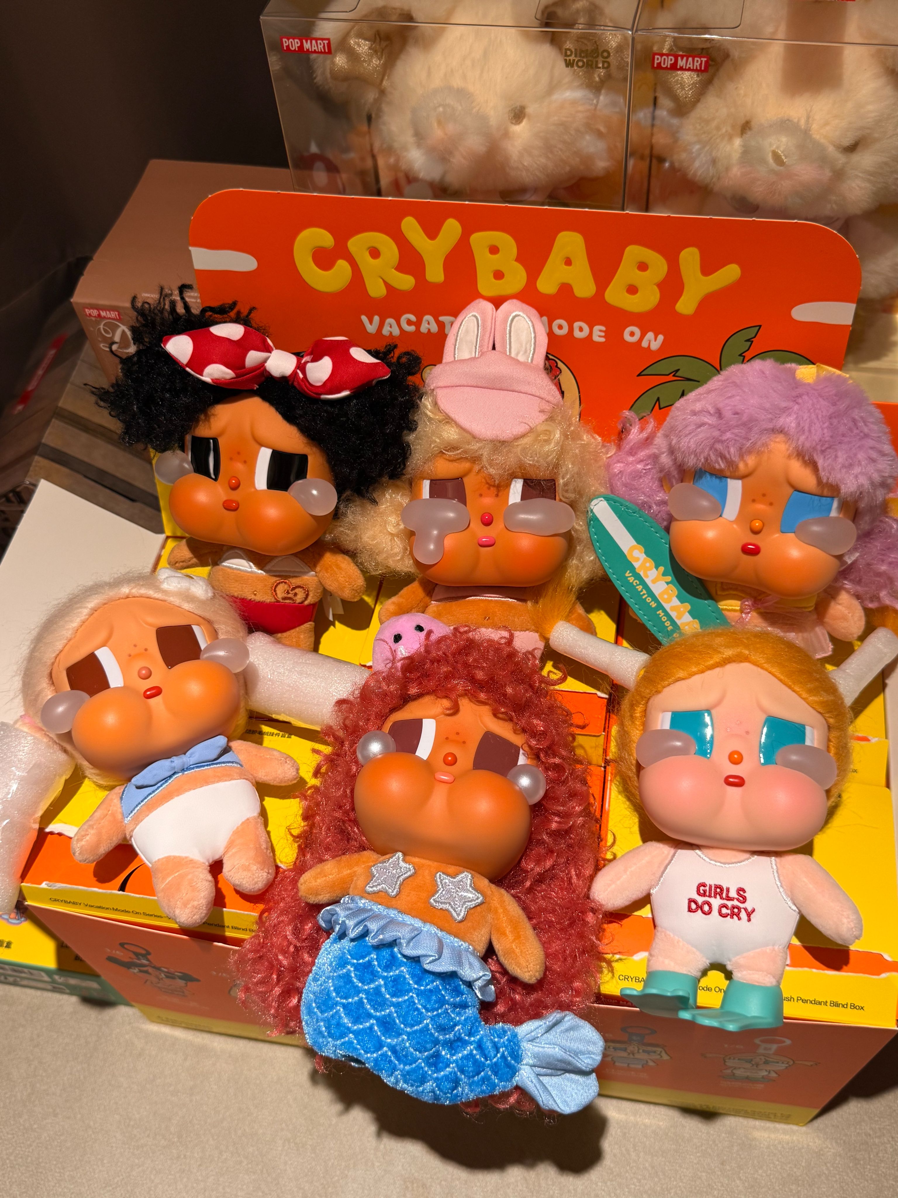 [現貨] 🇹🇭泰國正版購入 泡泡瑪特 Crybaby海灘系列盲盒 確認款（價格含包材$20）