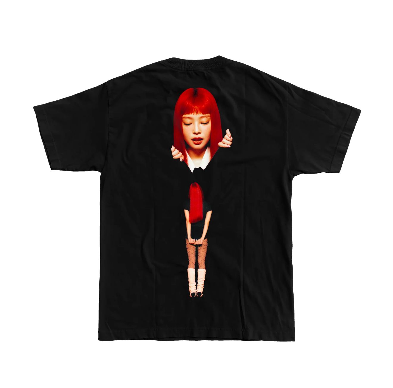 [現貨] 🇺🇸美國正版購入 JENNIE RUBY 印花黑短T（版型偏大 請點擊查看尺寸）