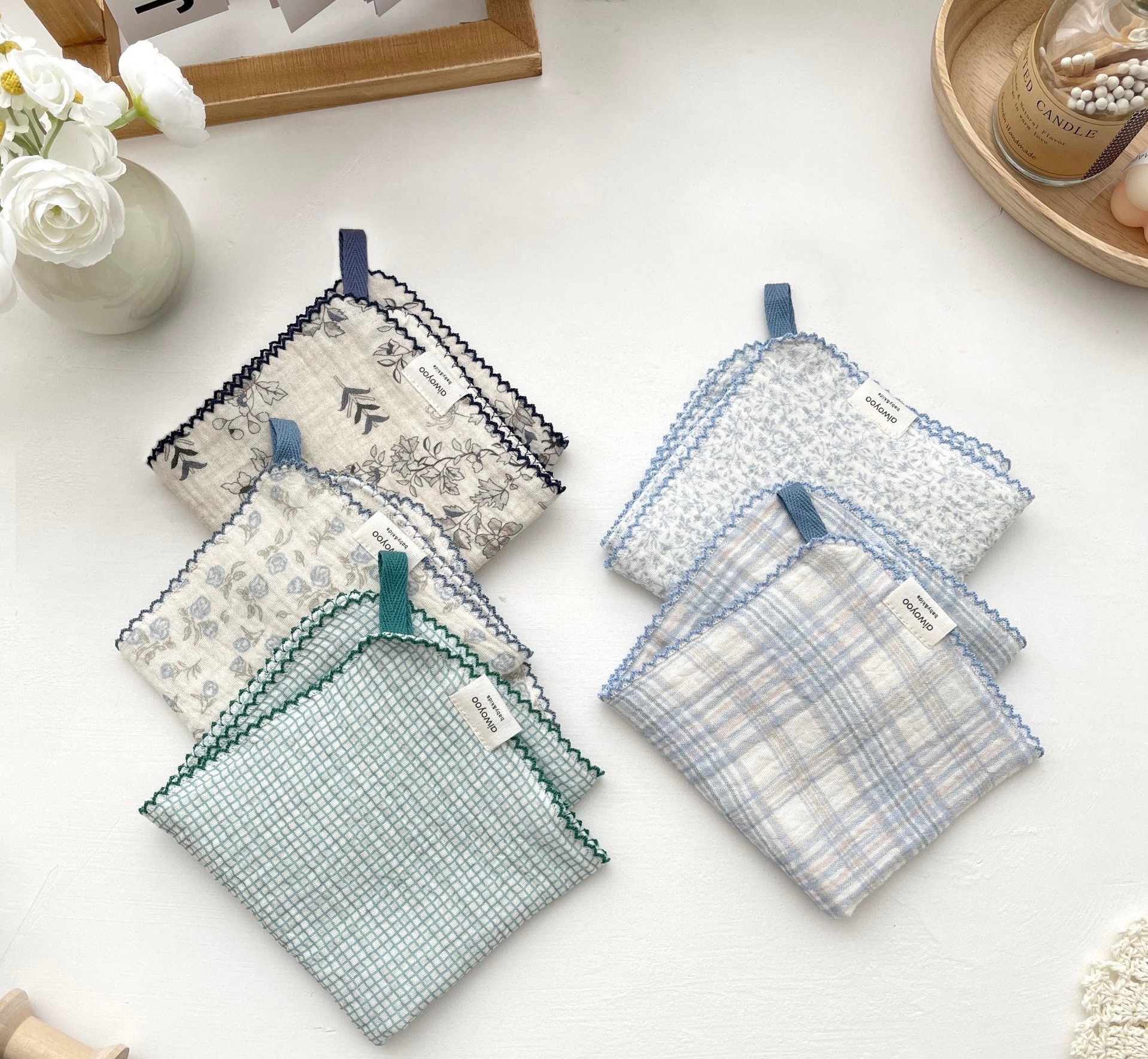 很好用的紗布小方巾（1組5條）