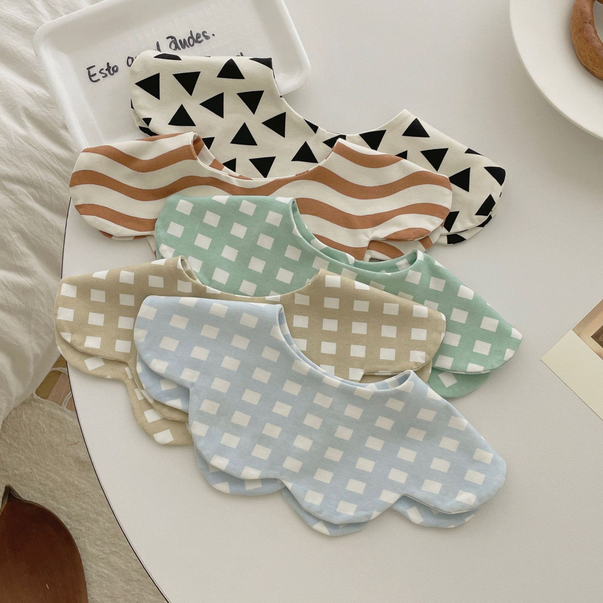 幾何拼色花瓣款