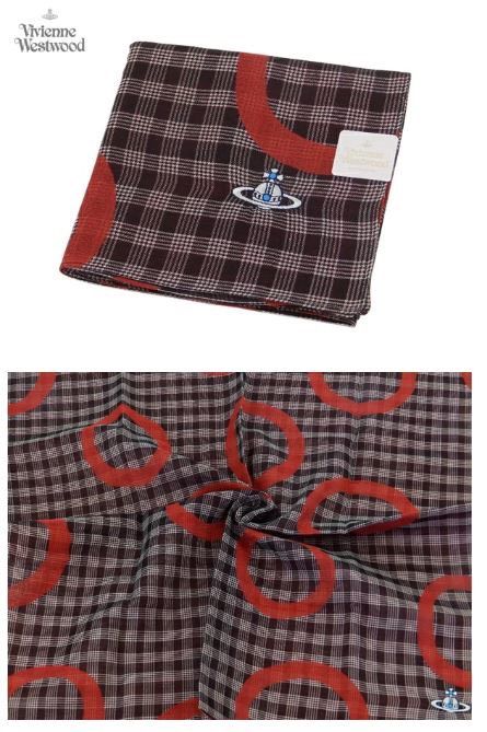 兩條以上免運 VIVIENNE WESTWOOD 日本製純棉 土星塗鴉 手帕 方巾 絲巾