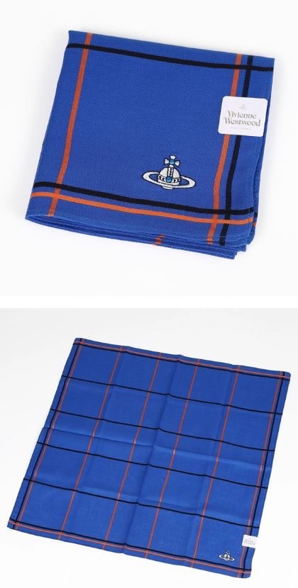 兩條以上免運 VIVIENNE WESTWOOD 日本製純棉 土星塗鴉 手帕 方巾 絲巾