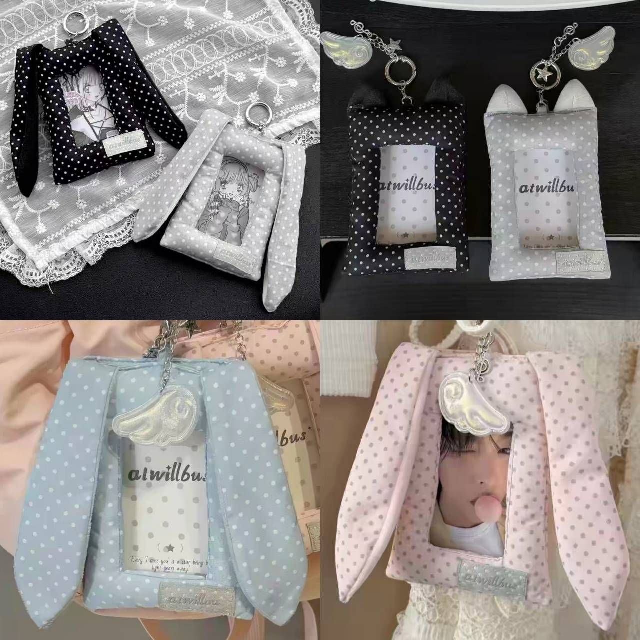 韓系波點兔 貓耳卡套（需等!!）