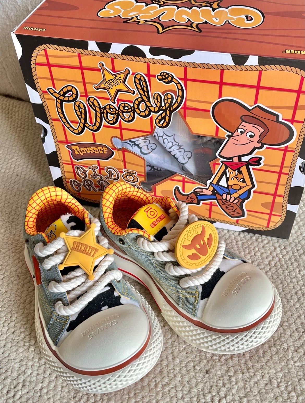 預購 DISNEY OLD ORDER 大頭鞋 胡迪 聯名 男女