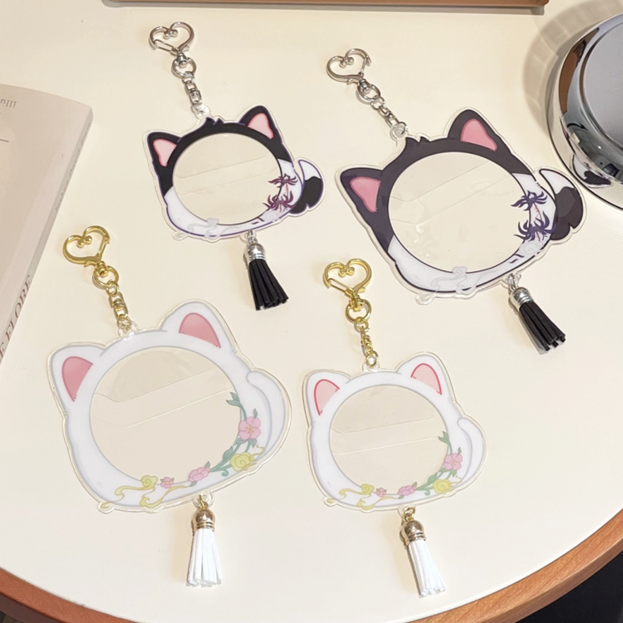 古風貓耳墜飾徽章保護套（適用60mm以下/75mm以下徽章）