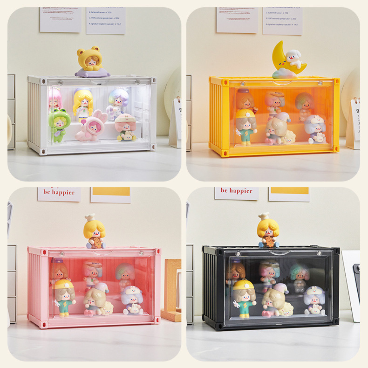 磁吸貨櫃收納櫃 防塵櫃 周邊收納展示櫃 公仔收納展示櫃 高清透壓克力磁吸櫃門