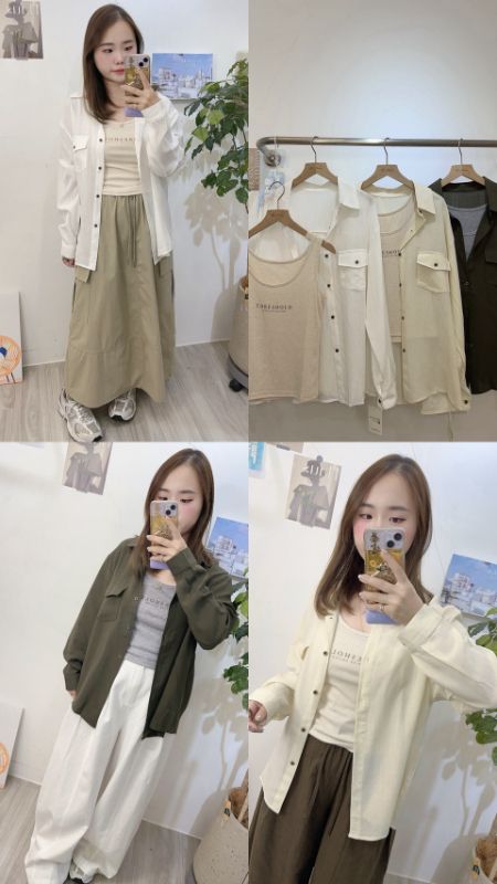 早秋新品 🍂 88509-63字母背心翻蓋真口袋襯（二件式）