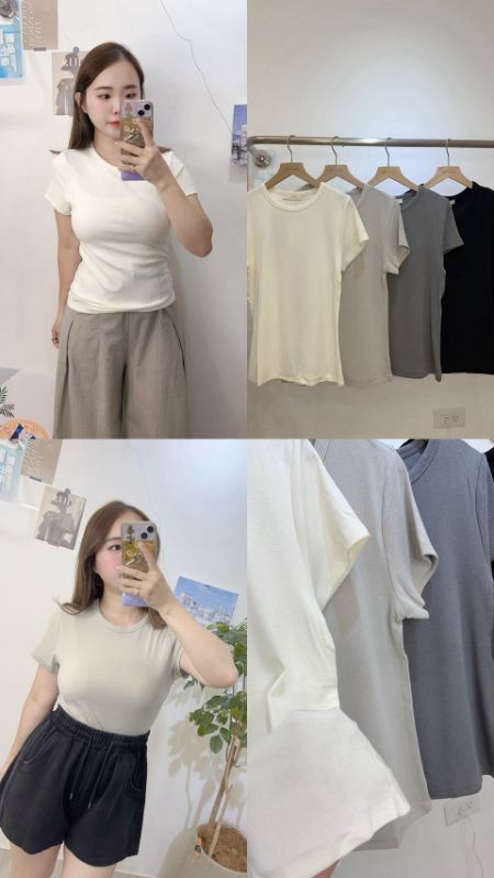 早秋新品 🍂 圓領慕斯基礎T
