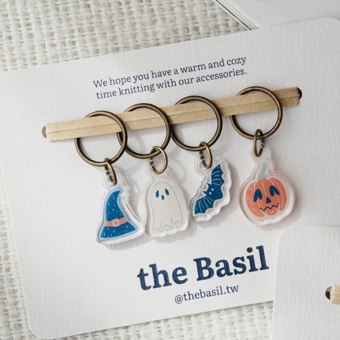 ❰ the Basil ❱ 記號扣 - 不給糖就搗蛋 （一組4入）萬聖節限定！
