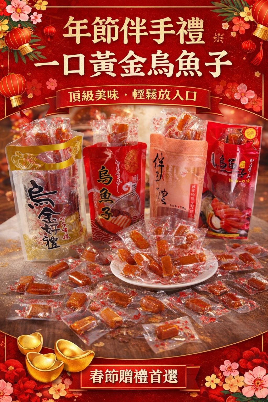 【掌櫃嚴選】頂級野生黃金一口烏魚子