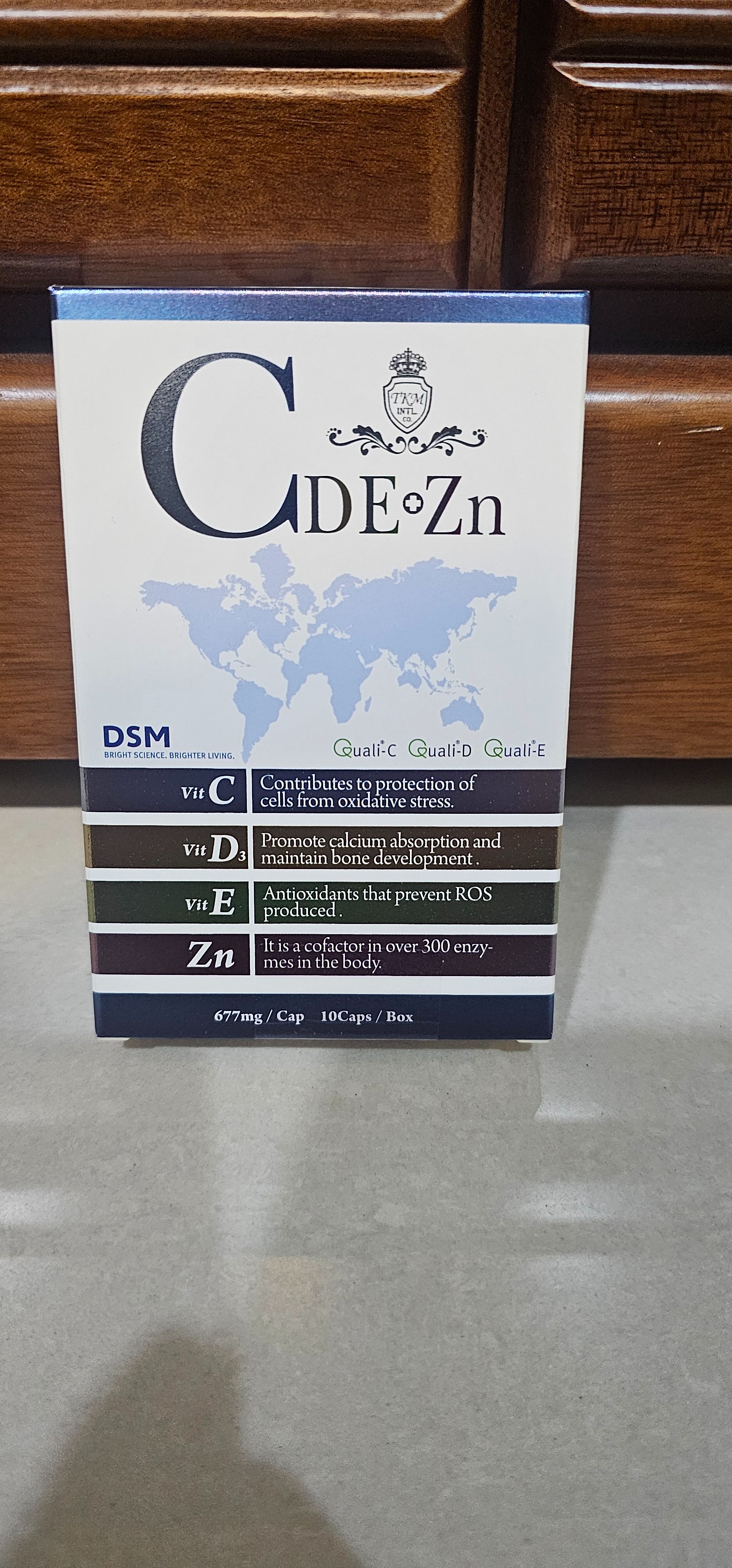 雷科 維生素CDE+鋅複方膠囊（10粒）