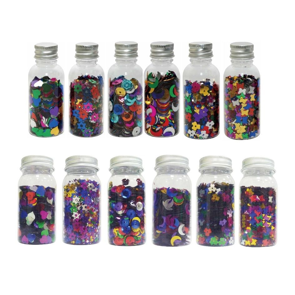 卡勒富亮片 亮片 美勞 手工藝材料 派對佈置 閃亮配件 小亮片 大亮片 優筆霖亮片 鋁蓋亮片罐