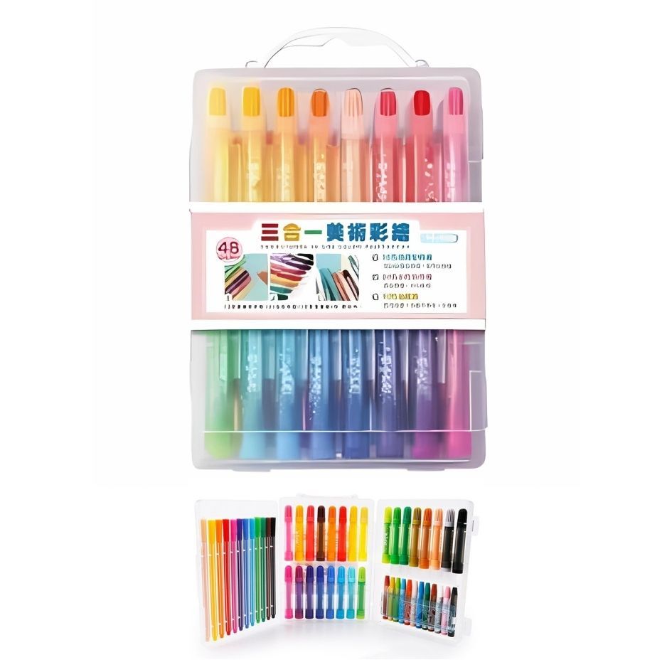 高級三合一彩色筆 可水洗彩色筆 西瓜太郎 UBILIN 優比霖 彩色筆 水洗 文具 彩繪 繪畫用具