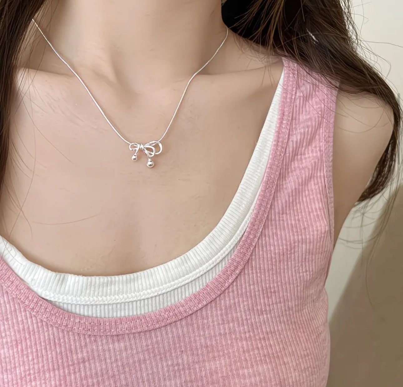 「預購」🎀蝴蝶結項鍊-s925