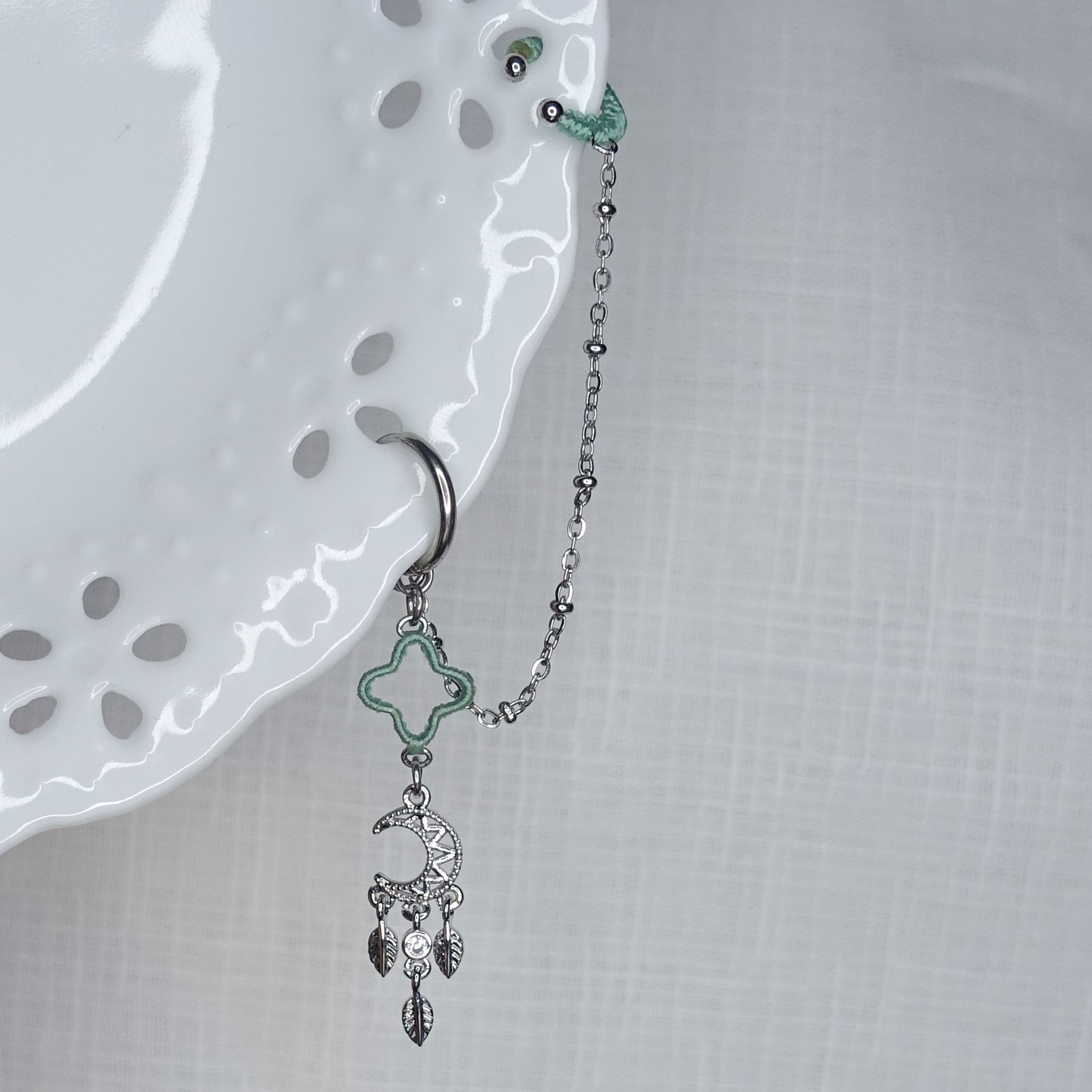 月亮捕夢網-銀色