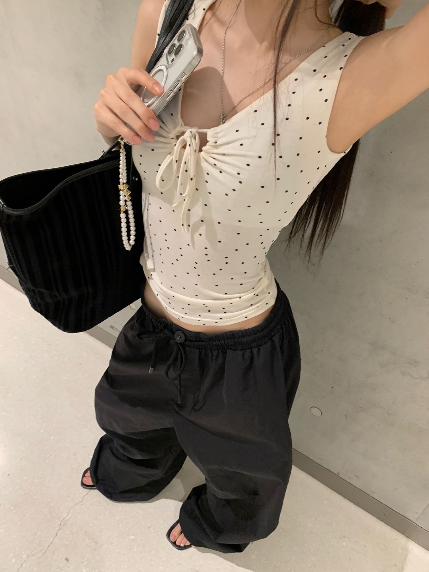 純慾波點綁帶吊帶