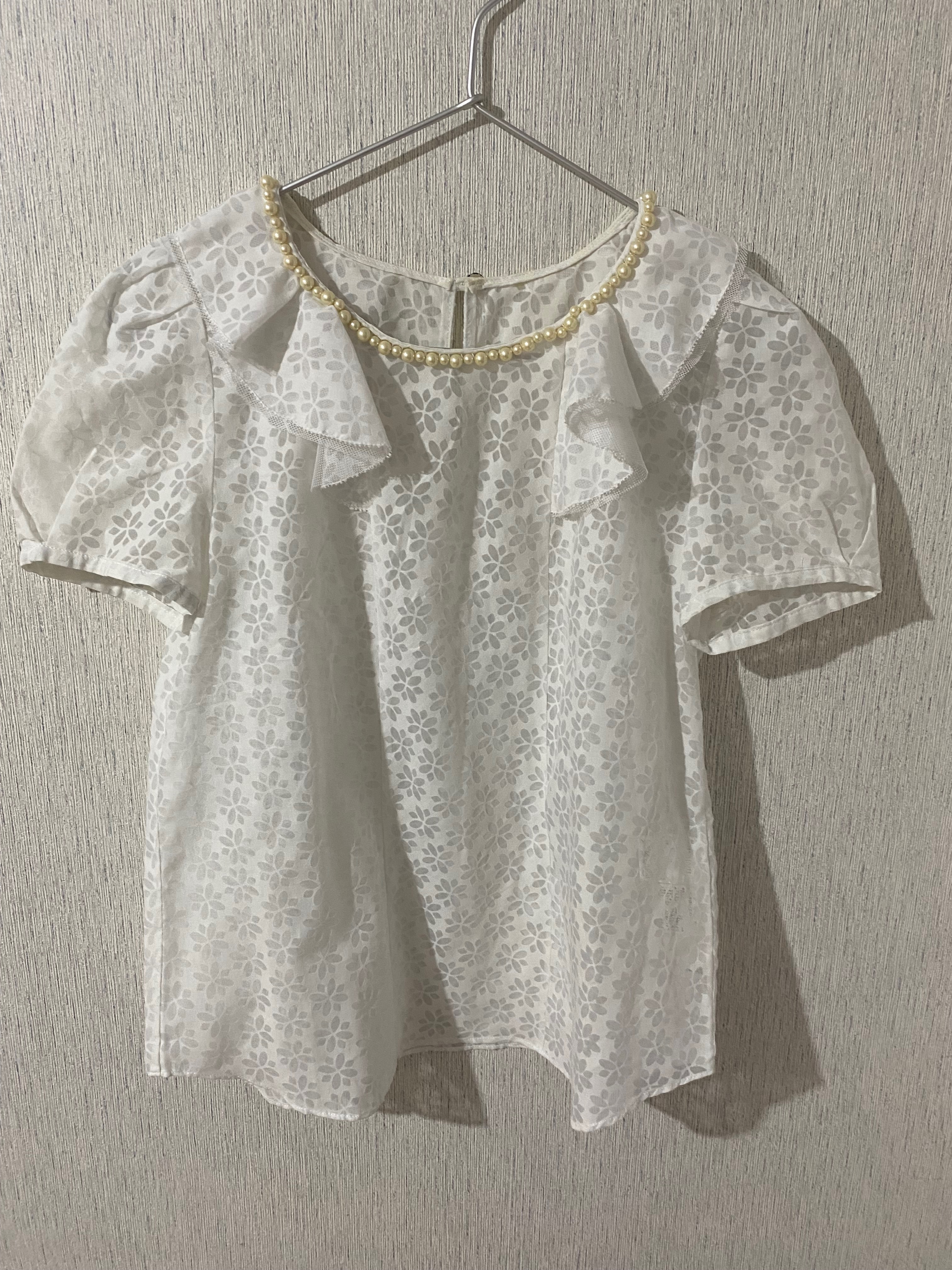 [上衣] JILL STUART 白色雪紡 /150