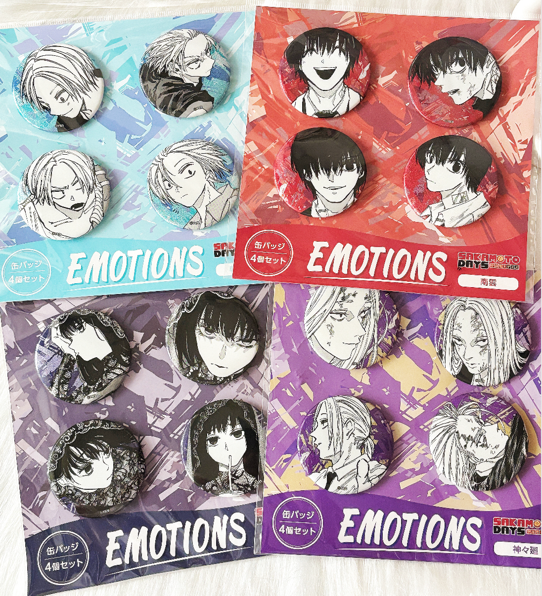 現貨 坂本日常 表情徽章組