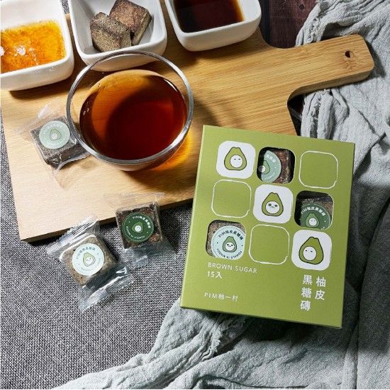 【女性愛護組-12盒】柚皮黑糖磚