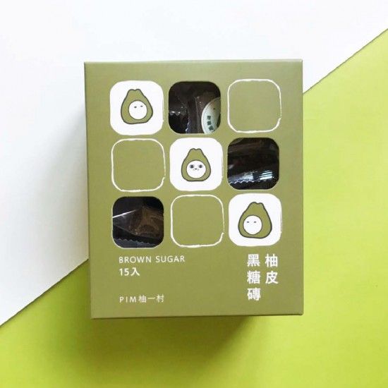 【雙雙對對組-2盒】柚皮黑糖磚