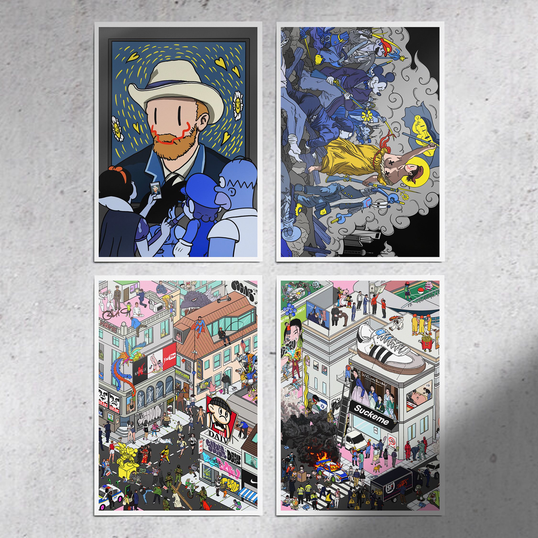 DAIV-明信片四入組